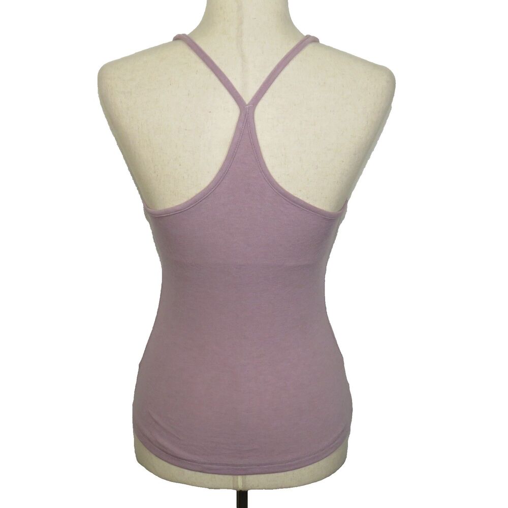 OGL Dusty Lilac Soft Stretchy Y Back Padded Brami Bra Tank Size Small